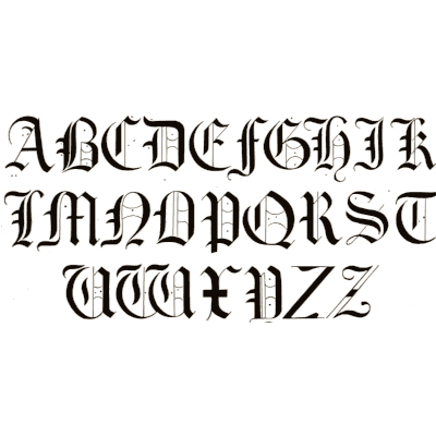 Gothic capitals 01 - The Signist's Book of Modern Alphabets - 1906