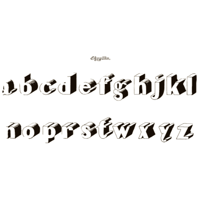 Egyptian lowercase - The Signist's Book of Modern Alphabets - 1906