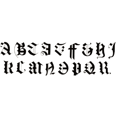 Blackletter capitals - The Signist's Book of Modern Alphabets - 1906