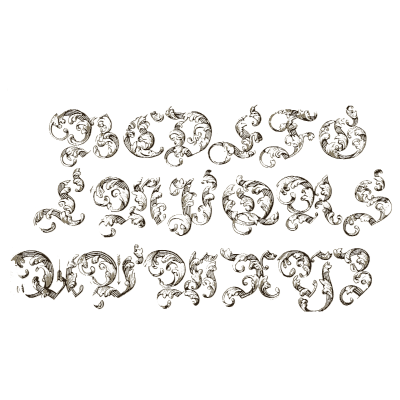 Ornamental german capitals - The Signist's Book of Modern Alphabets - 1906