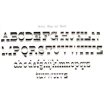 Shaded italic capitals and lowercase - The Signist's Book of Modern Alphabets - 1906