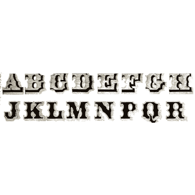 Shadowed tuscan capitals 02 - The Signist's Book of Modern Alphabets - 1906