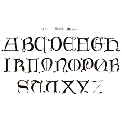 Lombardic capitals 01 - The Signist's Book of Modern Alphabets - 1906