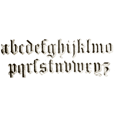 Shaded gothic lowercase 02 - The Signist's Book of Modern Alphabets - 1906