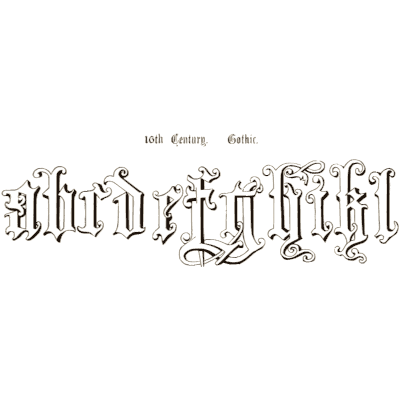 Gothic outline lowercase - The Signist's Book of Modern Alphabets - 1906