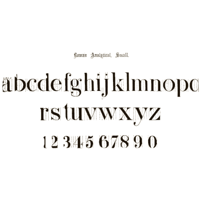 Roman lowercase and numerals - The Signist's Book of Modern Alphabets - 1906