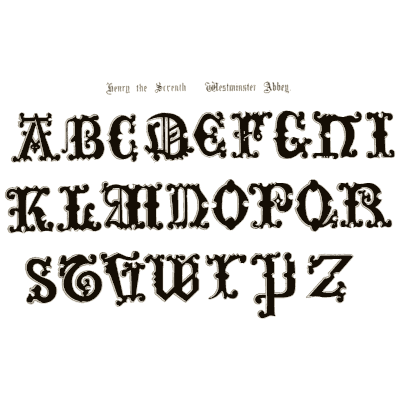 Decorated capitals 02 - The Signist's Book of Modern Alphabets - 1906