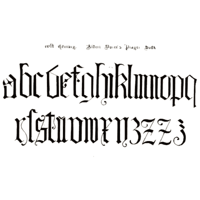 Gothic lowercase 01 - The Signist's Book of Modern Alphabets - 1906
