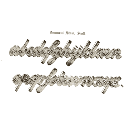 Ribbon script lowercase - The Signist's Book of Modern Alphabets - 1906