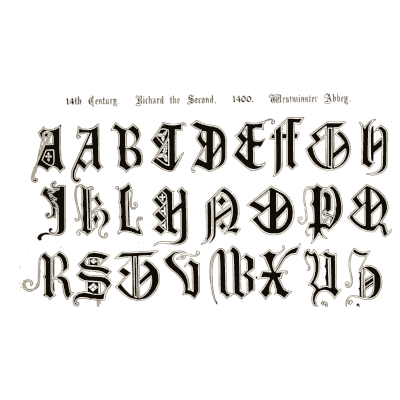 Gothic capitals 02 - The Signist's Book of Modern Alphabets - 1906