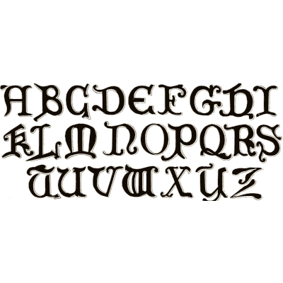 Uncial capitals 01 - The Signist's Book of Modern Alphabets - 1906