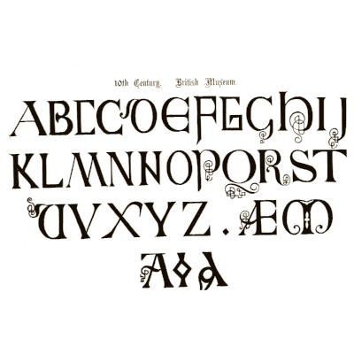 Romanesque capitals - The Signist's Book of Modern Alphabets - 1906