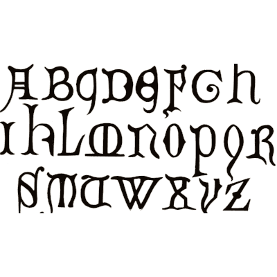 Uncial alphabet - The Signist's Book of Modern Alphabets - 1906