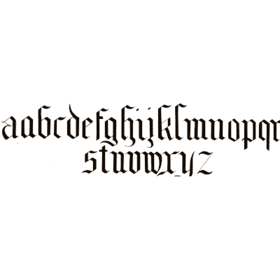 Gothic lowercase 02 - The Signist's Book of Modern Alphabets - 1906