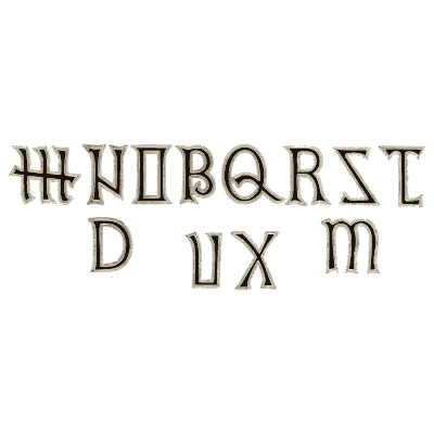 Uncial capitals 02 - The Signist's Book of Modern Alphabets - 1906