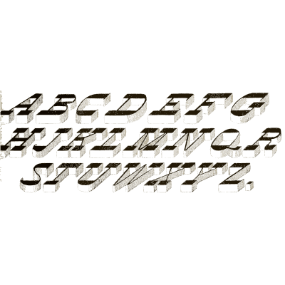 Shaded italic capitals 03 - The Signist's Book of Modern Alphabets - 1906