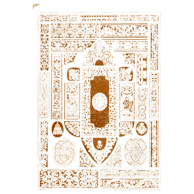 Candelabra grotesque pilaster panel - Der Ornamentenschatz - 1887