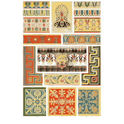 Greek palmette bands and meanders - Der Ornamentenschatz - 1887