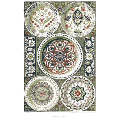 Persian painted dishes - Der Ornamentenschatz - 1887
