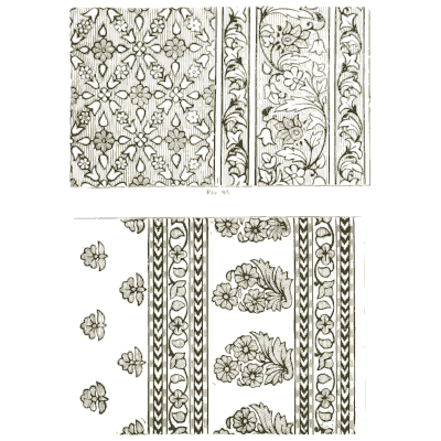 Floral textile bands - Principles of Decorative Design - 1873