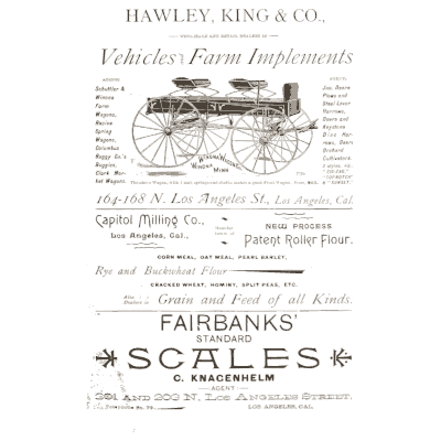 Vehicles and farm implements advertisements - Catalogue of Seeds, Agricultural and Horticultural Supplies - 1893