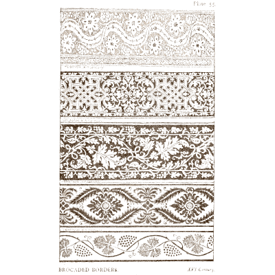 Stacked bands of woven ornament - Historic Textile Fabrics - 1923