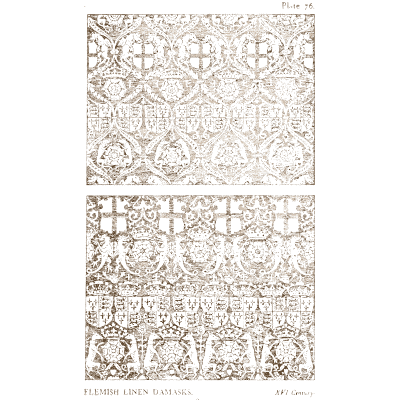 Small geometric and flowered textile grounds - Historic Textile Fabrics - 1923