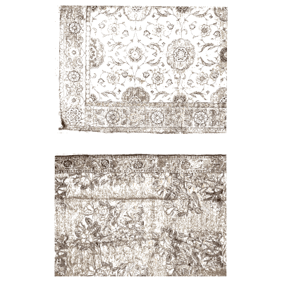 Embroidered flower cloths - Historic Textile Fabrics - 1923