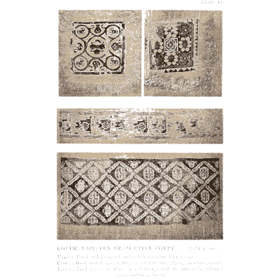 Printed squares and pattern bands - Historic Textile Fabrics - 1923