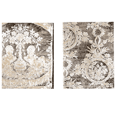 Brocade fragments with roundels - Historic Textile Fabrics - 1923
