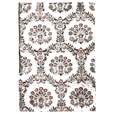 Ogee brocade of flowers - Historic Textile Fabrics - 1923