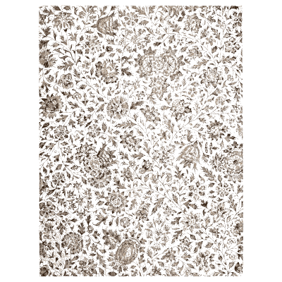 Printed cotton of small flowers - Historic Textile Fabrics - 1923