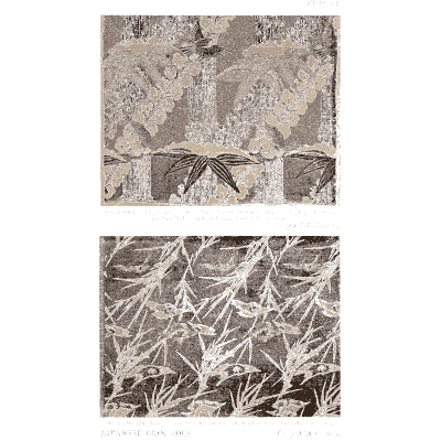 Embroidered fragment and pointed-leaf ground - Historic Textile Fabrics - 1923