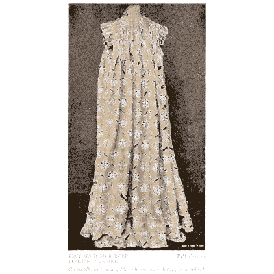 Lace robe - Historic Textile Fabrics - 1923