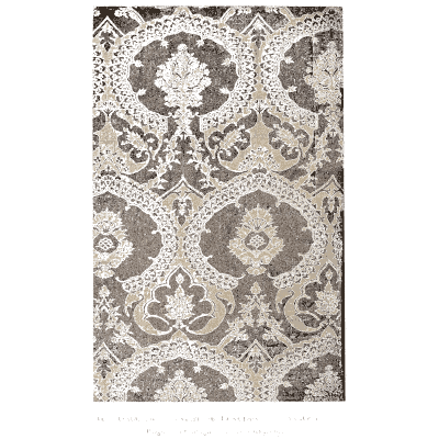 Damask of flowered medallions - Historic Textile Fabrics - 1923