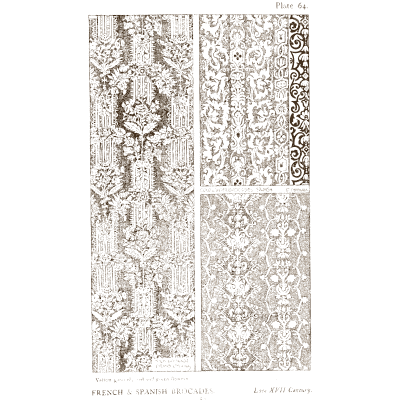 Mirrored floral panels - Historic Textile Fabrics - 1923