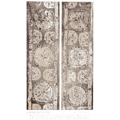 Bands of roundels with figures - Historic Textile Fabrics - 1923