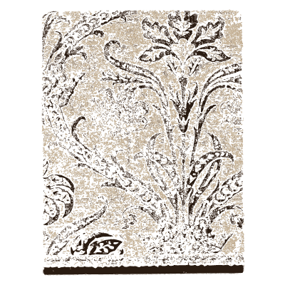 Damask of small flowers in rows - Historic Textile Fabrics - 1923