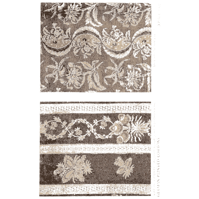 Floral bands and scrolling vine - Historic Textile Fabrics - 1923