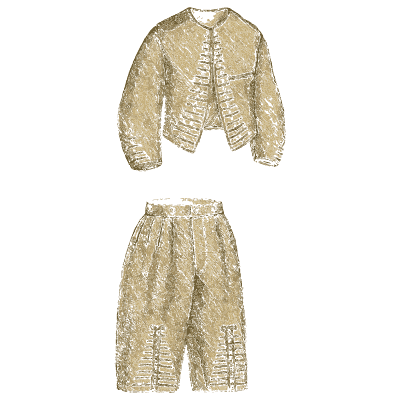 Child's jacket, trousers and dress - Godey's Lady's Book, 1864 - 1864