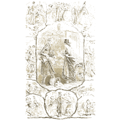 Framed vignette page - Godey's Lady's Book, 1864 - 1864