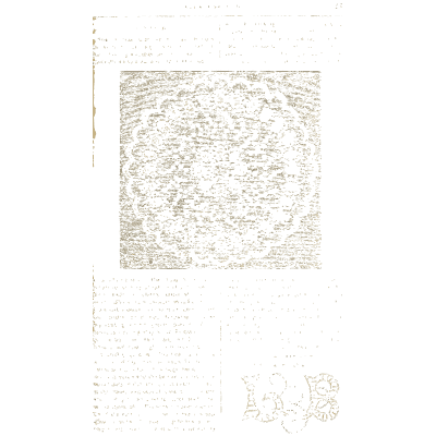 Lace design on a text page - Godey's Lady's Book, 1864 - 1864