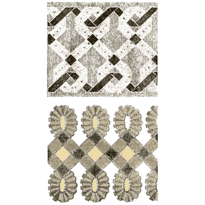 Canvas work patterns - Godey's Lady's Book, 1864 - 1864