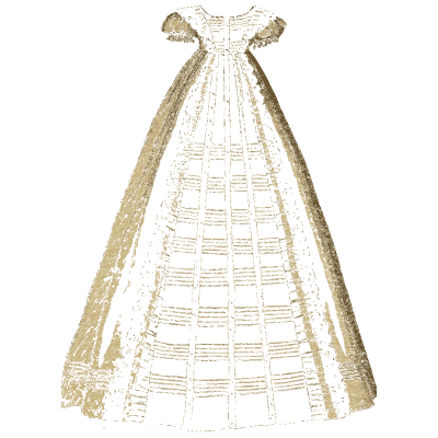 Christening gown - Godey's Lady's Book, 1864 - 1864