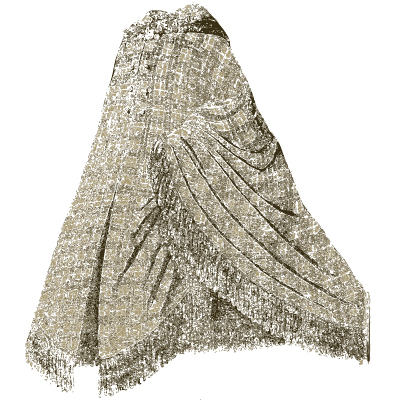 Fringed shawl - Godey's Lady's Book, 1864 - 1864