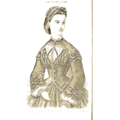 Woman in a Garibaldi jacket - Godey's Lady's Book, 1864 - 1864