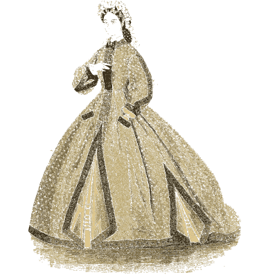 Woman in a morning robe - Godey's Lady's Book, 1864 - 1864