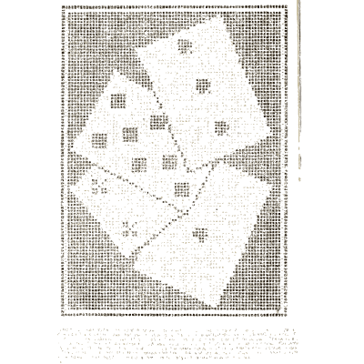 Canvas work diamond pattern - Godey's Lady's Book, 1864 - 1864