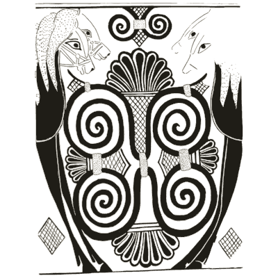 Vase panel with spirals and palmette - The Grammar of the Lotus - 1891