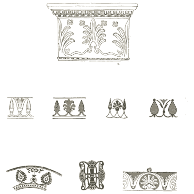 Lotus frieze and small motifs - The Grammar of the Lotus - 1891